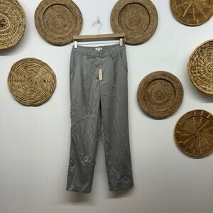 NEW Max Studio Gray Trouser Small Dress Pant Minimalist Business Professional
